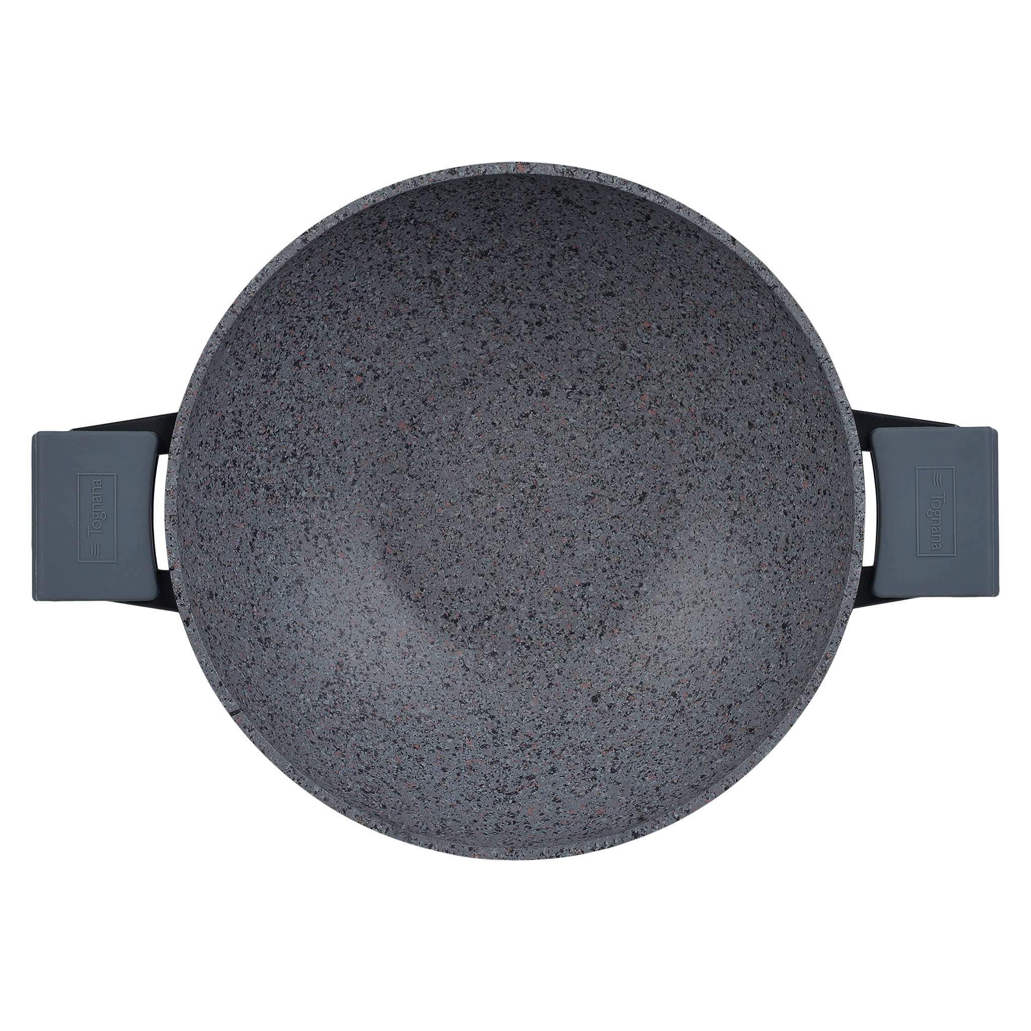 Tognana Ambiziosa Wok 2 Manici 32cm con Coperchio Aroma e Presine in silicone