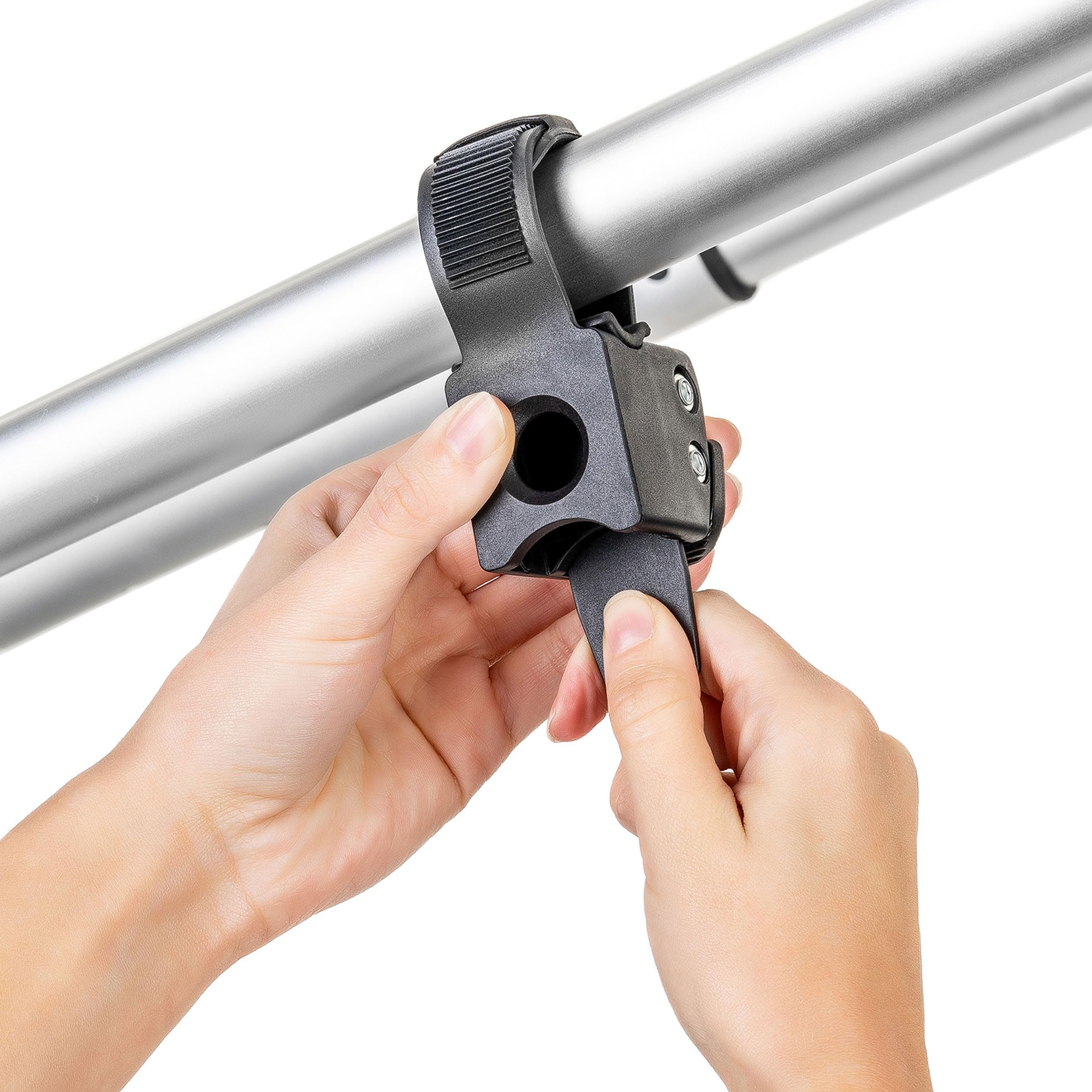 reer 84021 Clip&Go Cup Holder, uchwyt na napoje do wózka dziecięcego, czarny