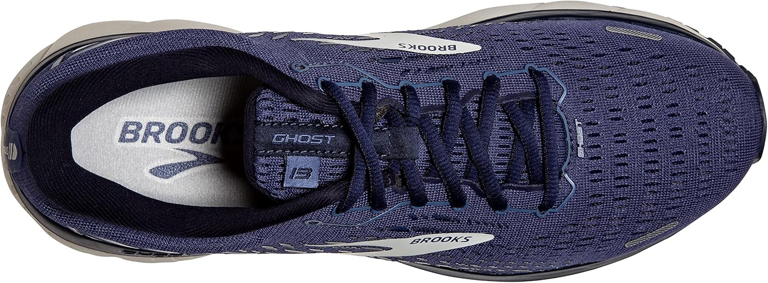 Brooks Men's Ghost 13 Neutral Running Shoe 7 Deep Cobalt/Grey/Navy