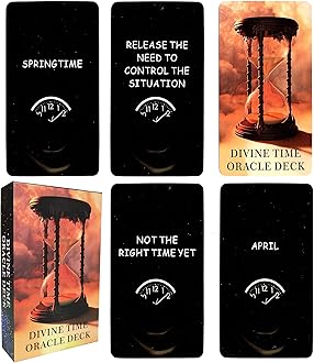 soulme Time Oracle Cards Deck, Divine Timing Oracle Cards, Oracle Cards for Beginners,Answers to All Your Timing Related Questions