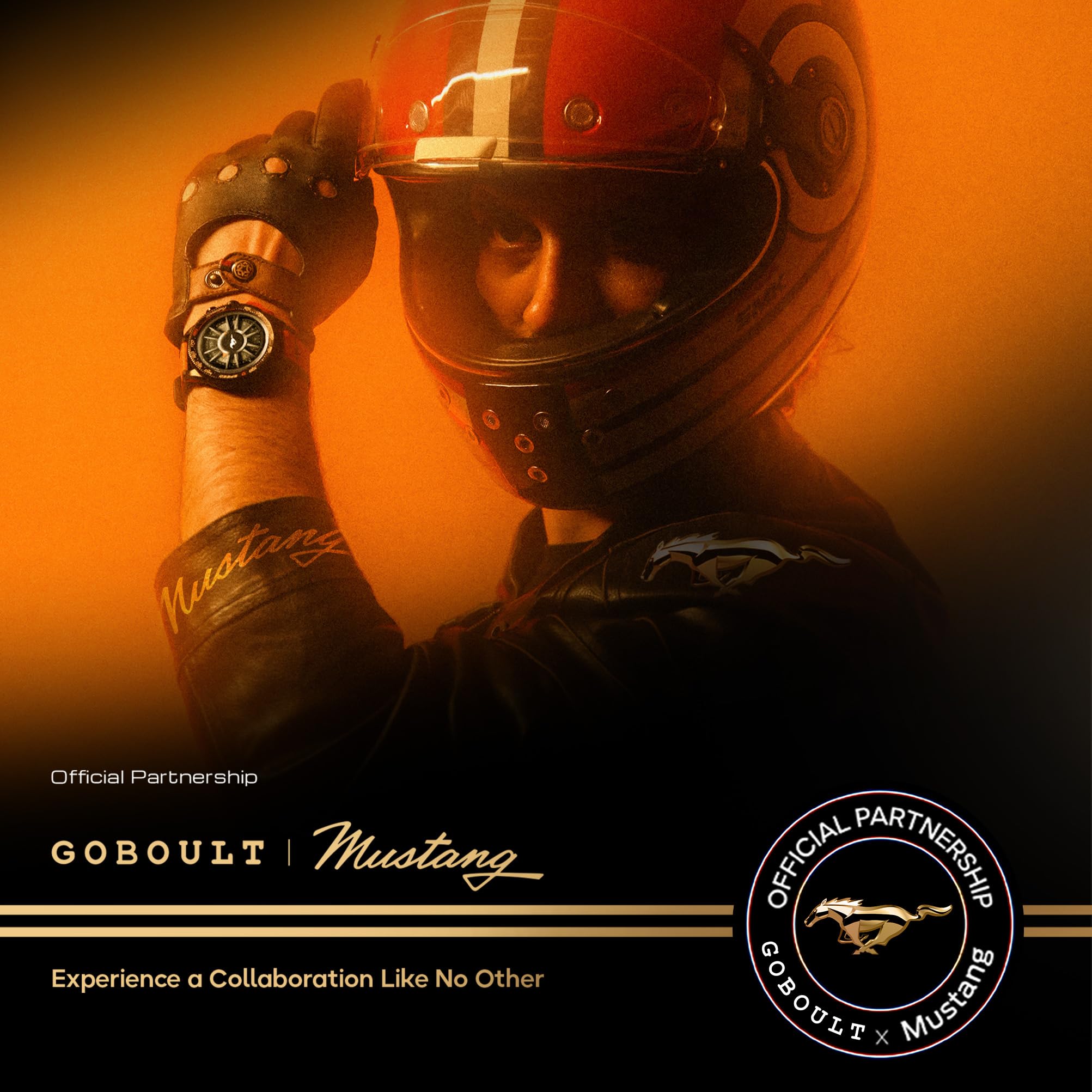 GOBOULT Newly Launched Mustang Stallion Smart Watch 1.43'' AMOLED Display, Rotating Bezel, BT Calling, 200+Watchfaces, 700 Nits Brightness, AI Voice Assistant, SpO2 Monitoring (Nitro Black) — Amazon image 2