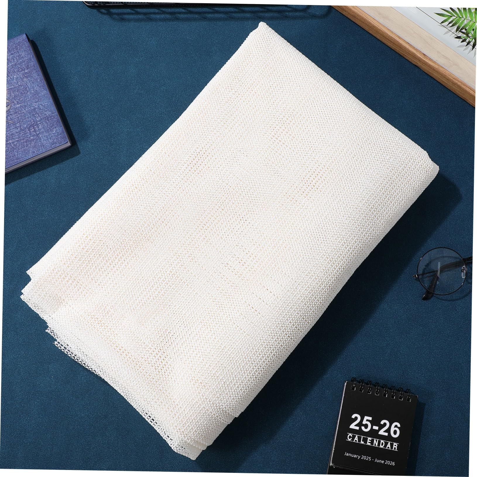 SOIMISS Tapis Antidérapant 200x300 Cm en PVC Blanc pour Tapis
