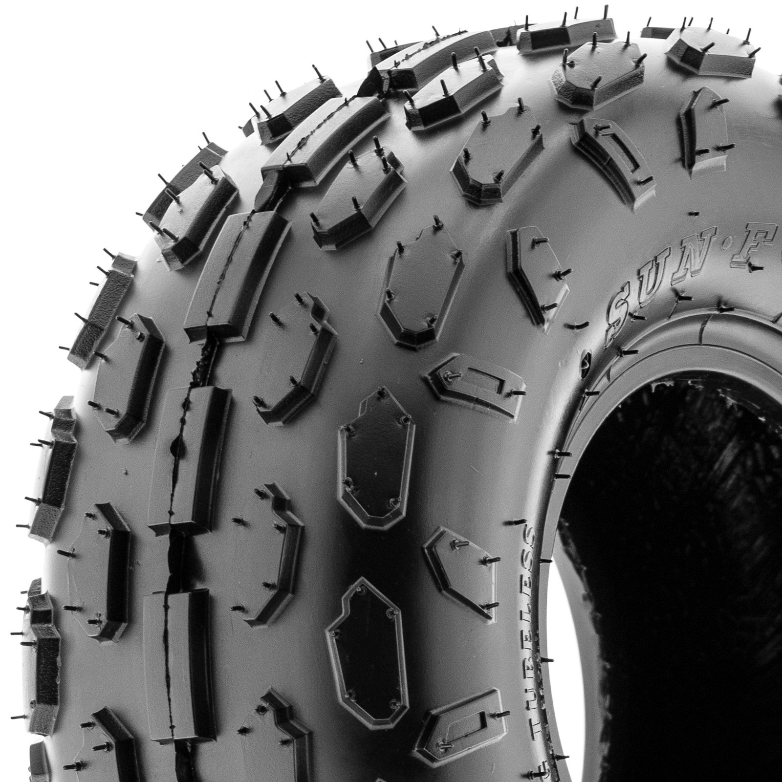 SunF A021 ATV/UTV Tires - Set Of 2, 145/70-6, 6PR All-Terrain Bias Ply Tires For Quads, Golf Carts, Go-Karts 7 thumbnail image