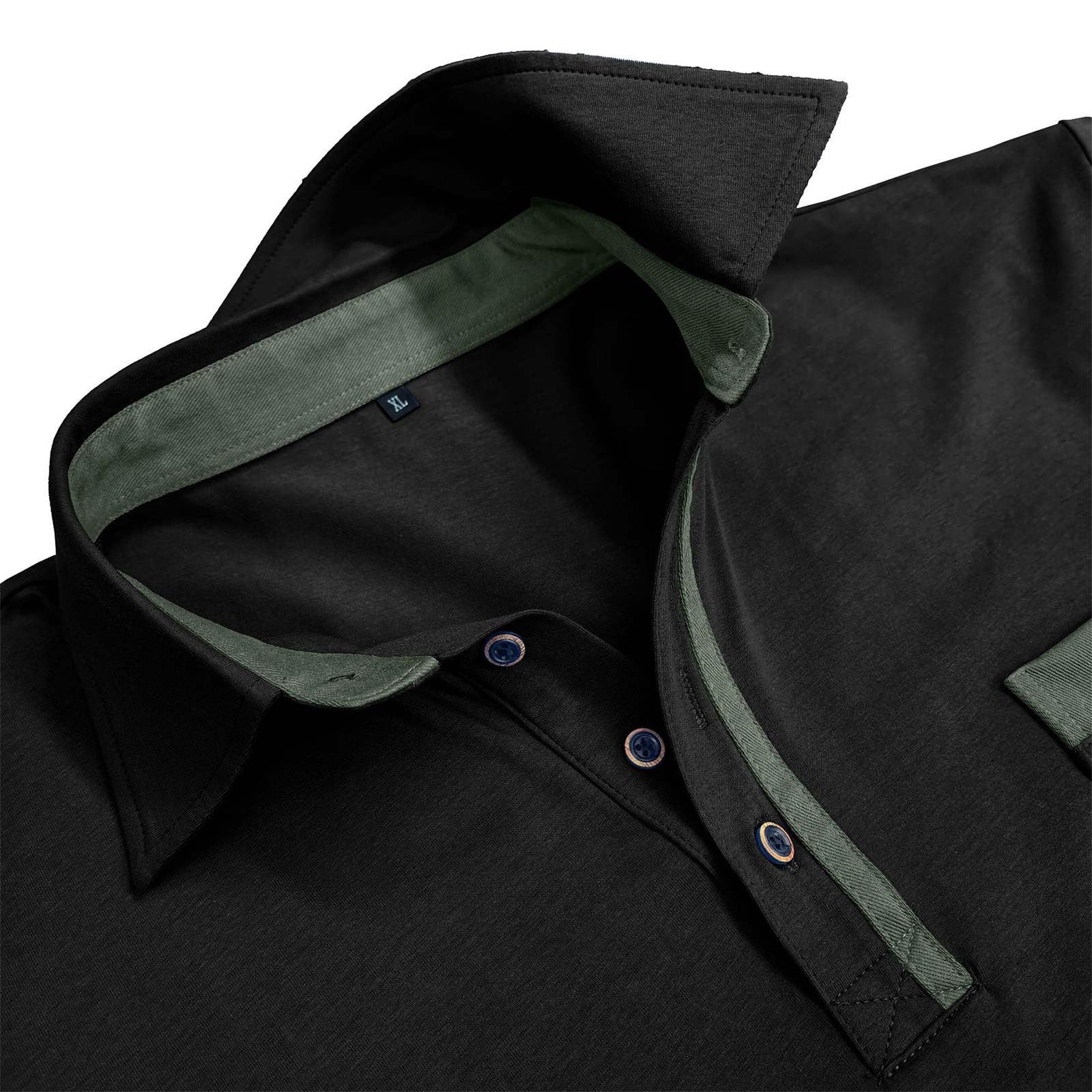 Polo Homme Manche Longue Habit Décontracté Polo Manche Longue Homme Confortable Haut Quotidien Tee Shirt Basique Vêtements Travail Vetement Outdoor Habit Plage Haut Doux Vêtements Extérieure Vetement
