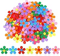Salbsever 100pcs Felt Flower Kit for Crafts - 1.1 Inch Assorted Color Fabric Embellishments for Hats, Clothes & DIY Decor