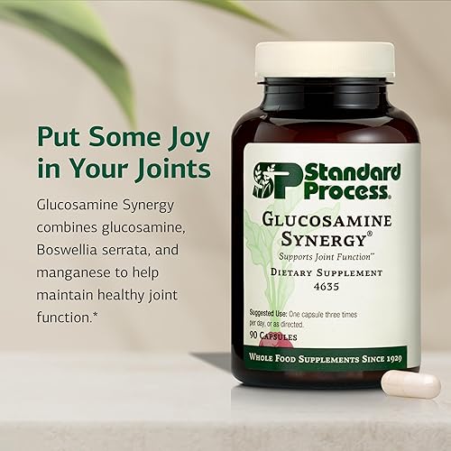 Miniatura 3 de Standard Process Glucosamine Synergy - Complemento de ARN de alimentos enteros y soporte de articulaciones con cianocobalamina colecalciferol
