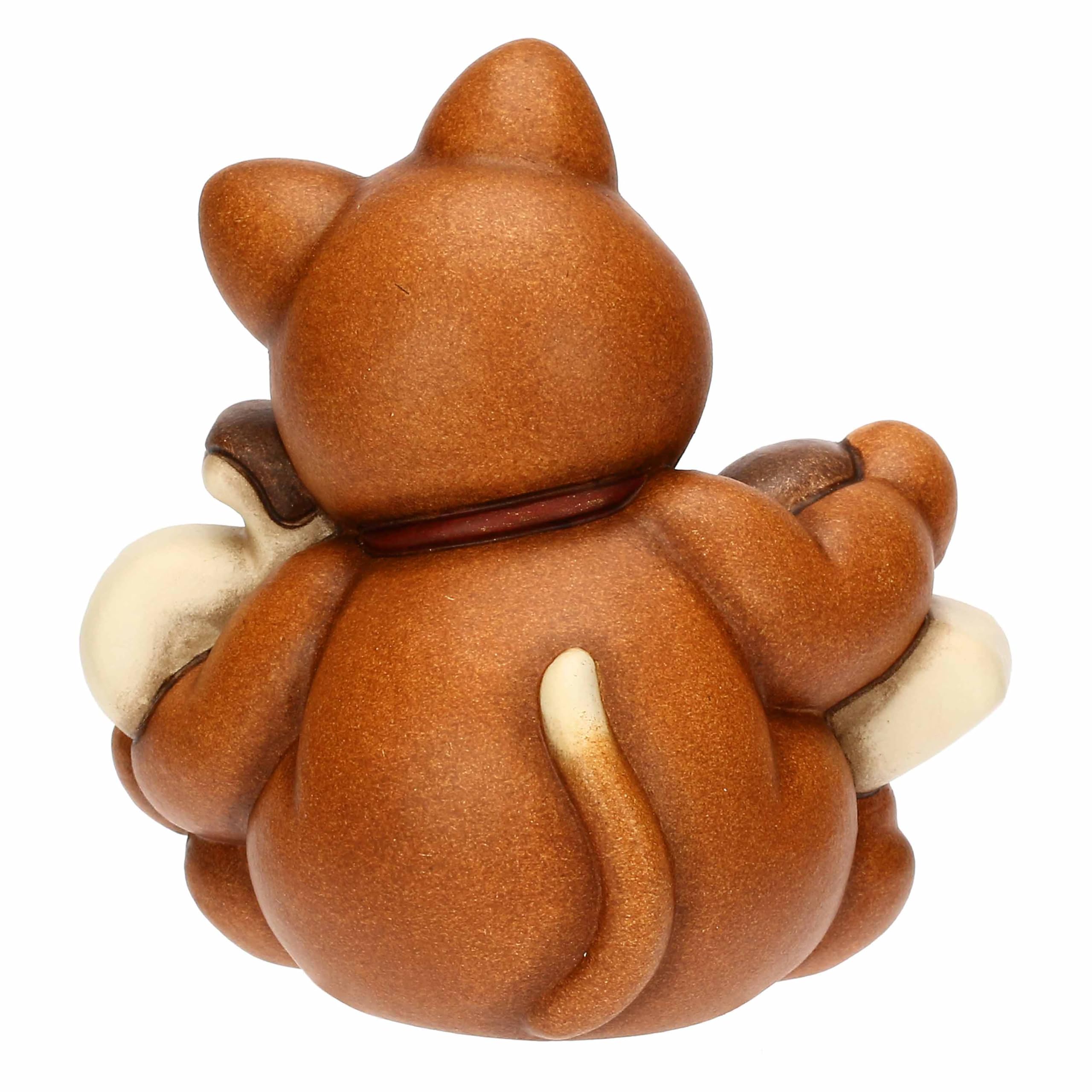 THUN - Gatto Momi Buon Anno 2026 in ceramica - 7,4x5,3x7,5 cm