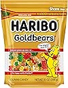 Haribo Goldbears, Gummi Candy, 10 oz Resealable Bag, Assorted Flavors