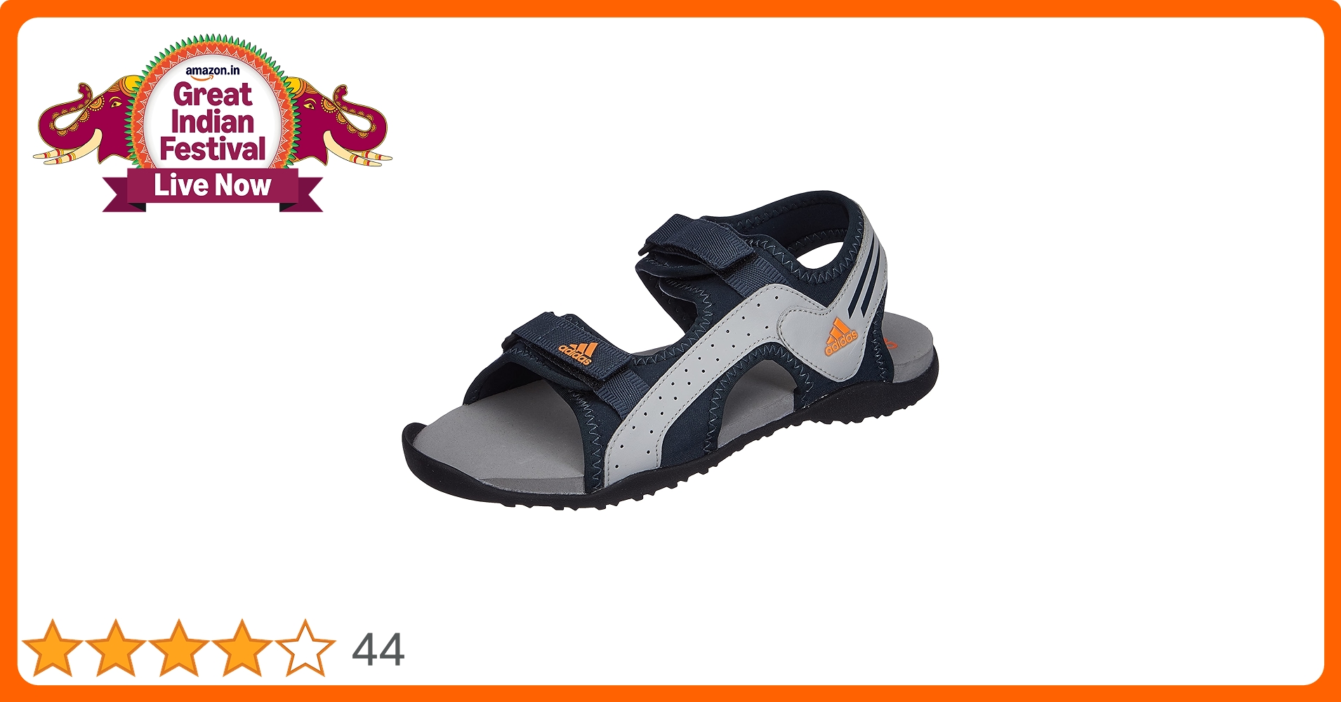 adidas Men Synthetic & Textile Alpinoz Outdoor Sandal TECONI