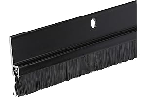 Randall Screen Door Sweep - Aluminum and Vinyl Brush Sweeps for Gaps Up to 1-inch