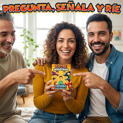Miniatura 7 de Entre Nosotros Quién Lo Haría Juego de Cartas Divertido con 200 Preguntas Juego de Mesa para Adultos, Adolescentes y Familia Juego de Fiesta,