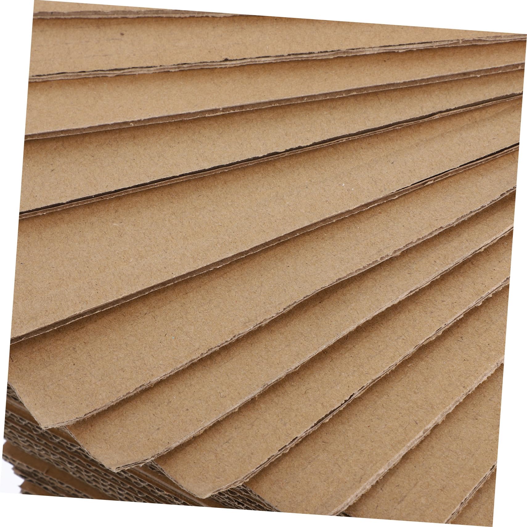 Angoily 50 Feuilles de Carton Ondulé pour Emballage Colis, Kit de Coussinets Protecteurs en Carton, Base Protectrice, 3 Couches, 50 Pièces pour Organisation Facile