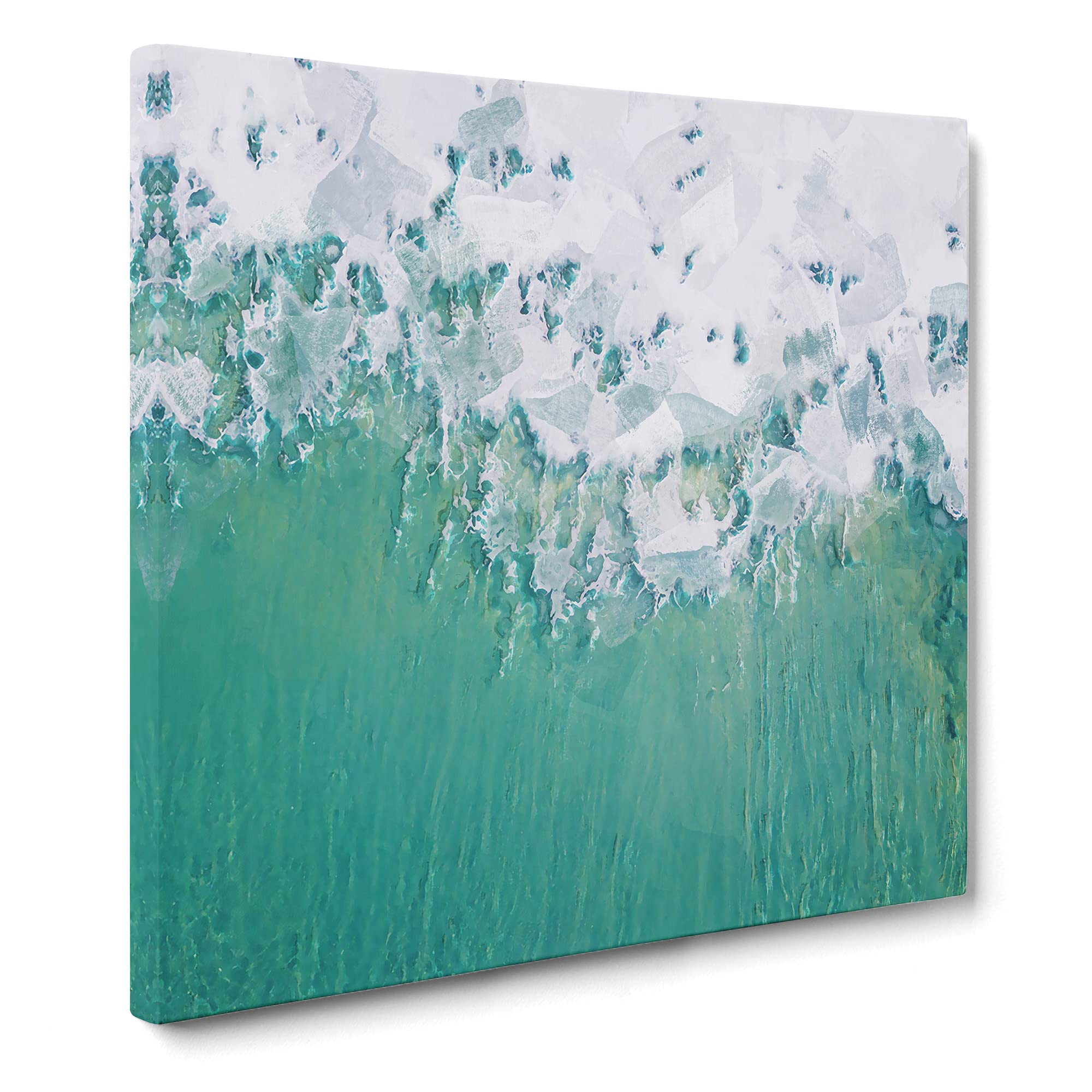 Wave Lines in Nova Scotia Canvas Print, Mixed, 35L x 35W cm