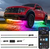Govee RGBIC Underglow Car Lights, 4PCS Smart LED Neon Strips, 16M Colors, Music Sync, App Control for Cars SUVs Trucks