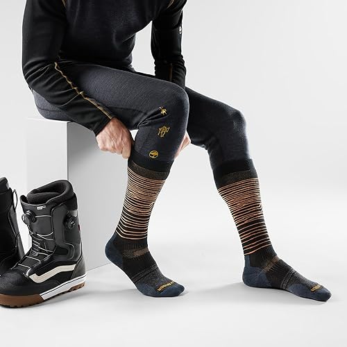 Miniatura 2 de Smartwool Calcetines de snowboard para hombre con patrón de Iguchi sobre la pantorrilla