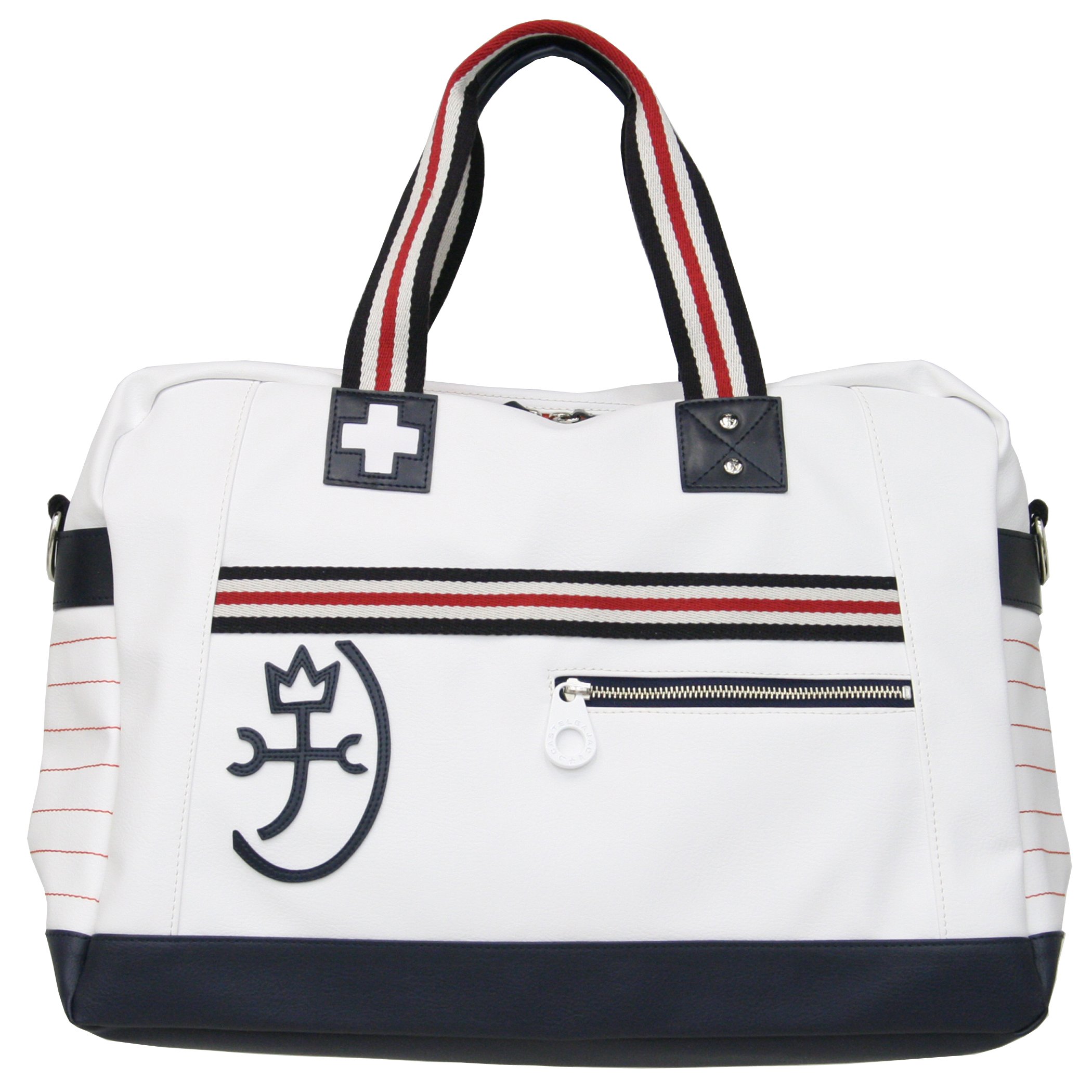 CASTELBAJAC ボストンバッグ ホワイト/ブラック Amazon | (カステルバジャック) CASTELBAJAC ボストンバッグ