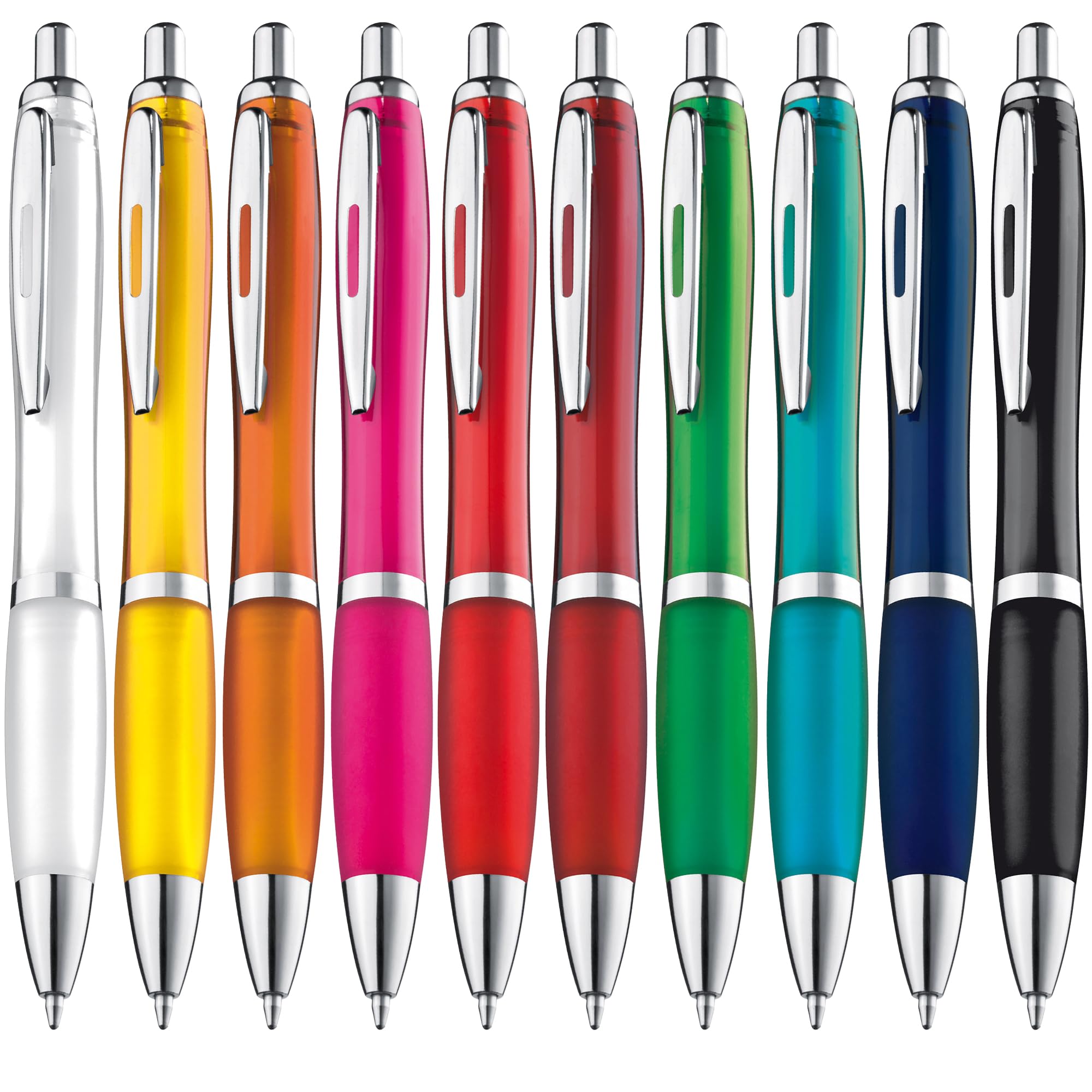 ZENSCRIBE Ergonomic Ballpoint Pen, Pack of 20 Premium Set
