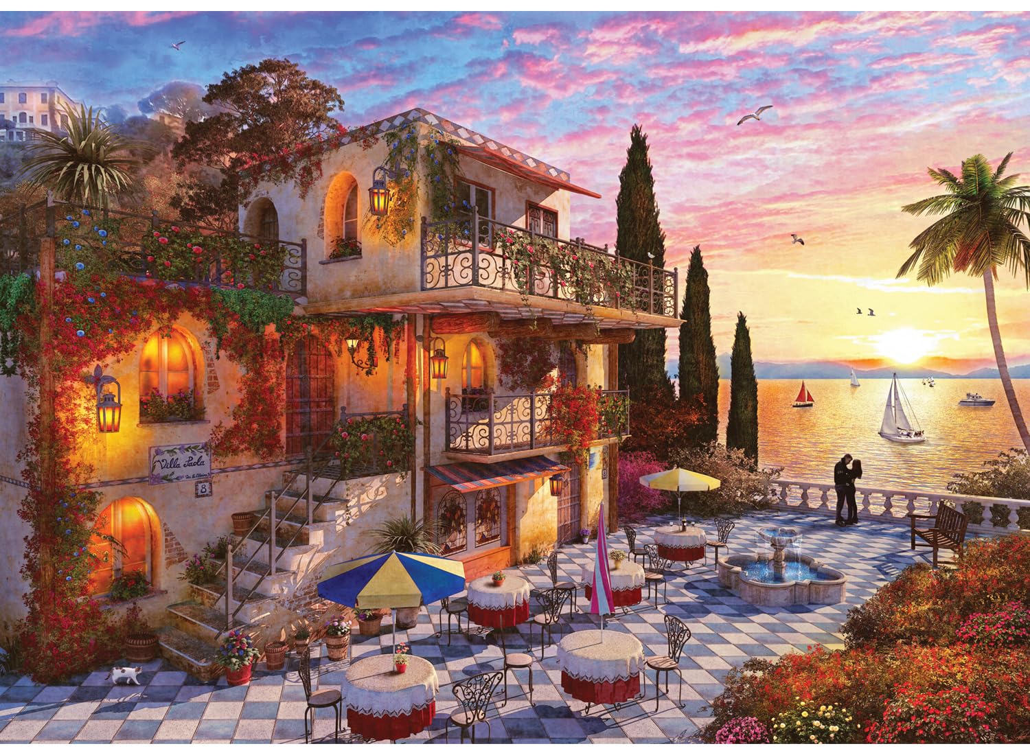 Puzzle - Mediterranean Romance, 3000 Piece Jigsaw Puzzle, #4911