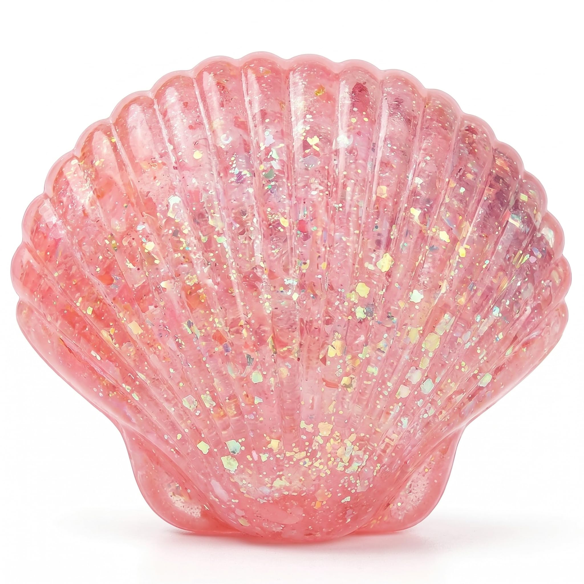 Bonalake Squish Toy, Glitter-Filled Stress Relief Squeeze Toy for Kids & Adults, Sensory Fidget Toys, Style 2 Squeeze Toys Stress Fidget