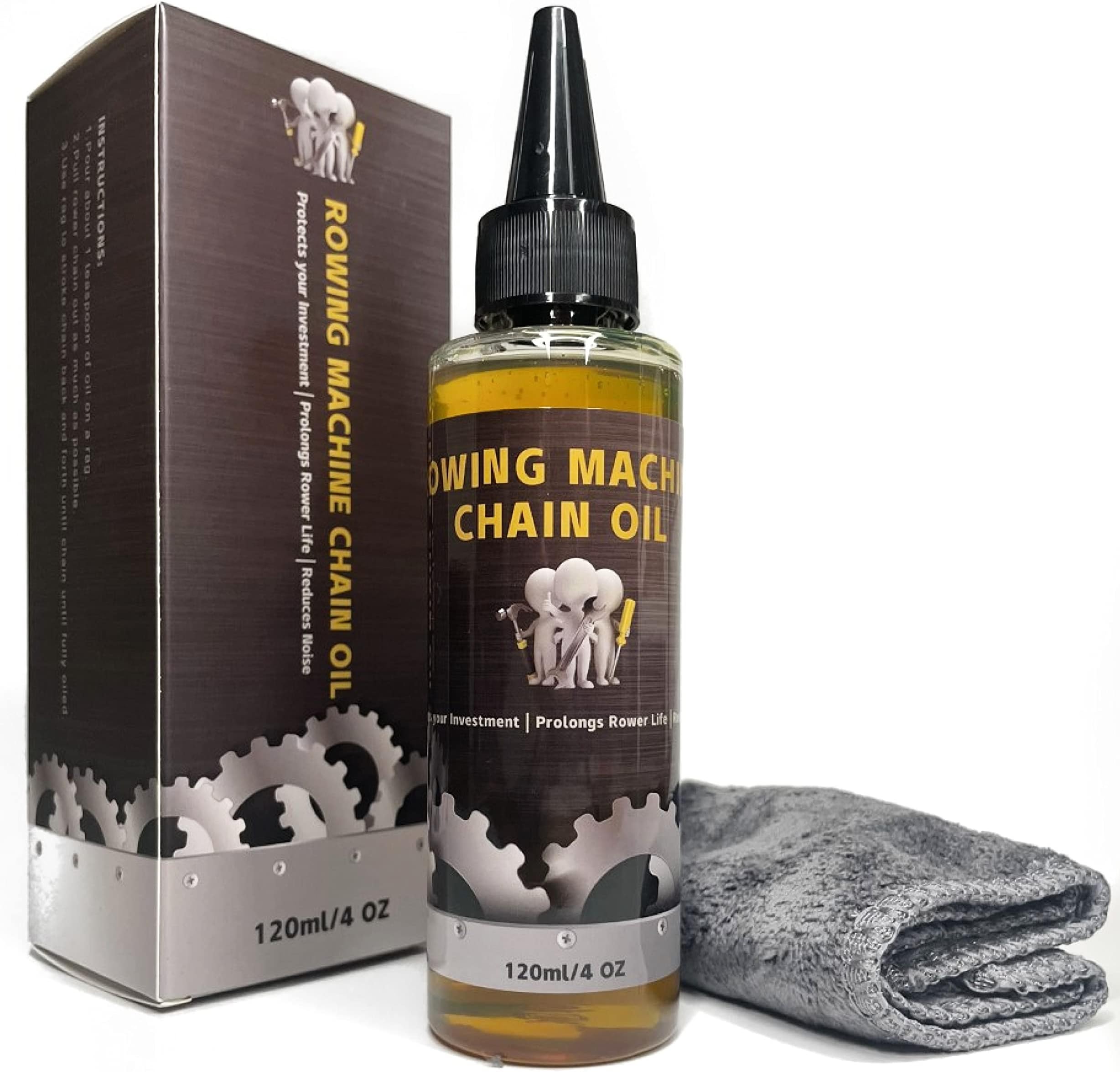 TreadLife Fitness Concept 2 Rowing Machine Chain Oil | Lubricates and Protects Rower from Rust & Dirt | Compatible with All Chain-Drive Rowers, Including Concept 2 Models A B C D E