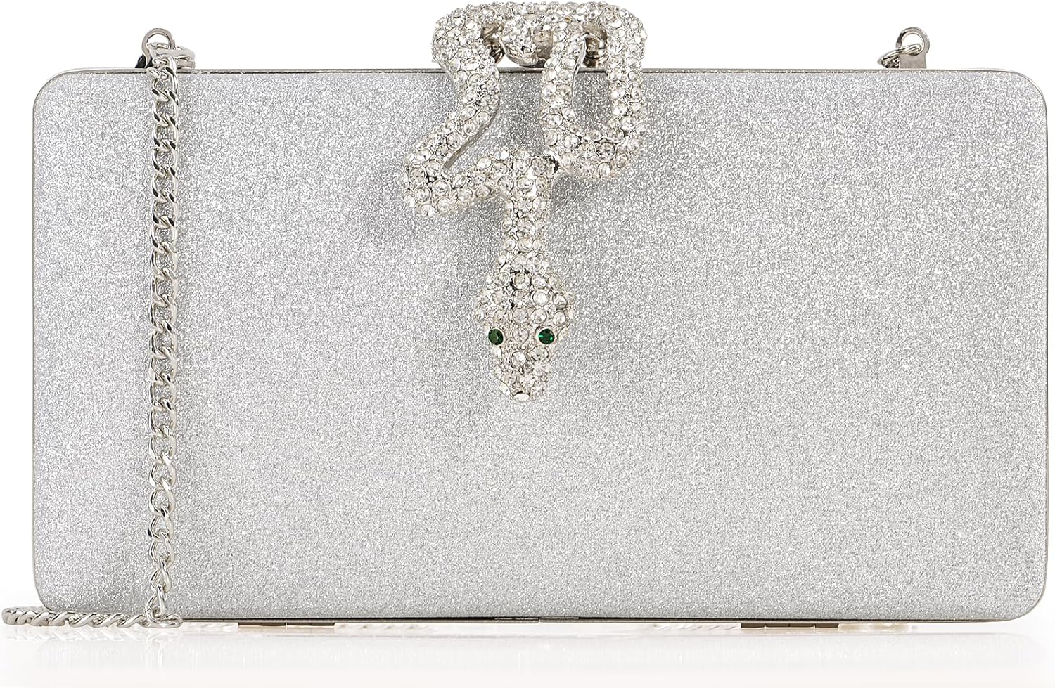 DEXMAY Sparkly Clutch Purse for Women - Glitter Evening Bag with Rhinestone Snake Clasp for Wedding,Party,Prom - Image 3
