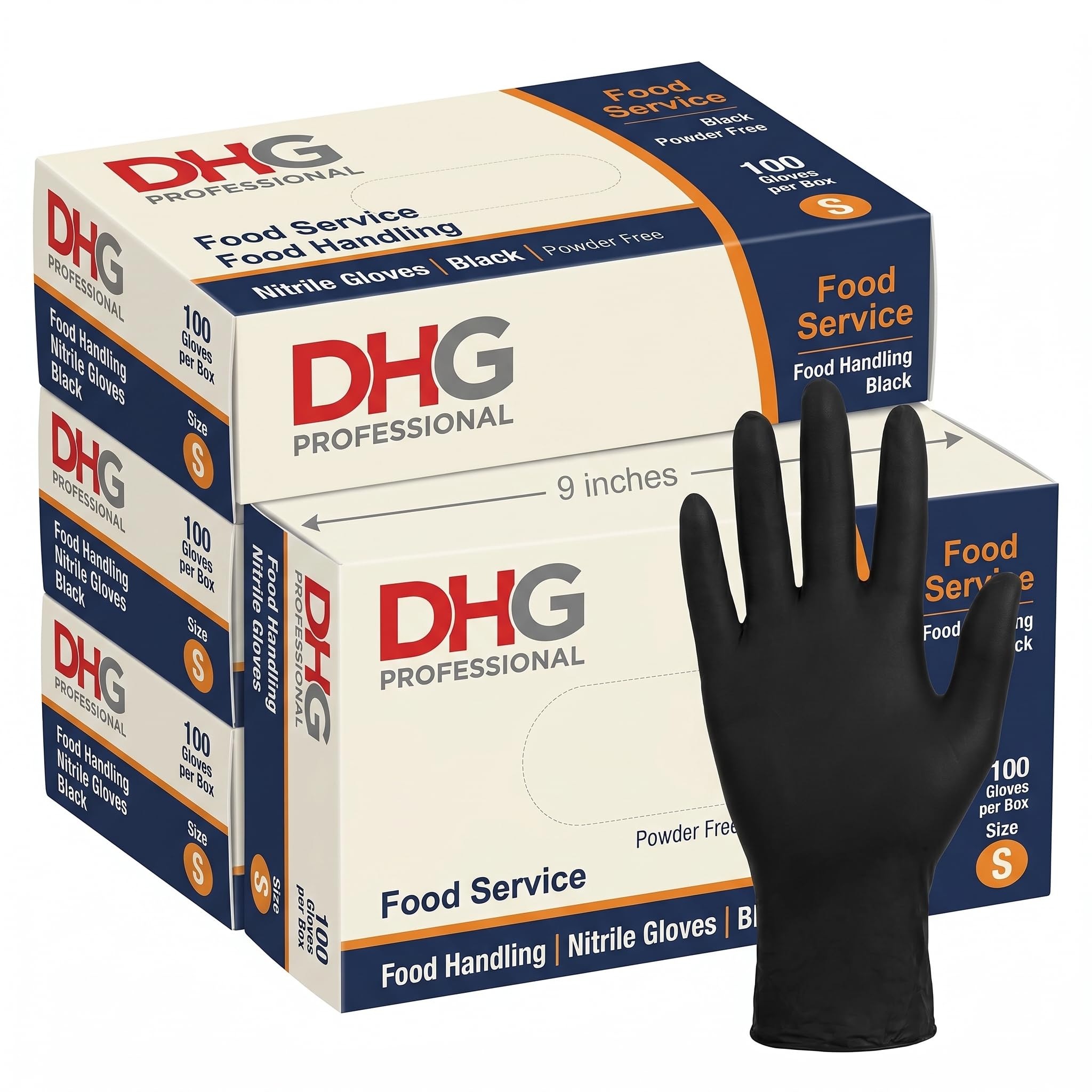 Servicio de Alimentos Manejo de Alimentos Guantes de Nitrilo Negro Sin Polvo