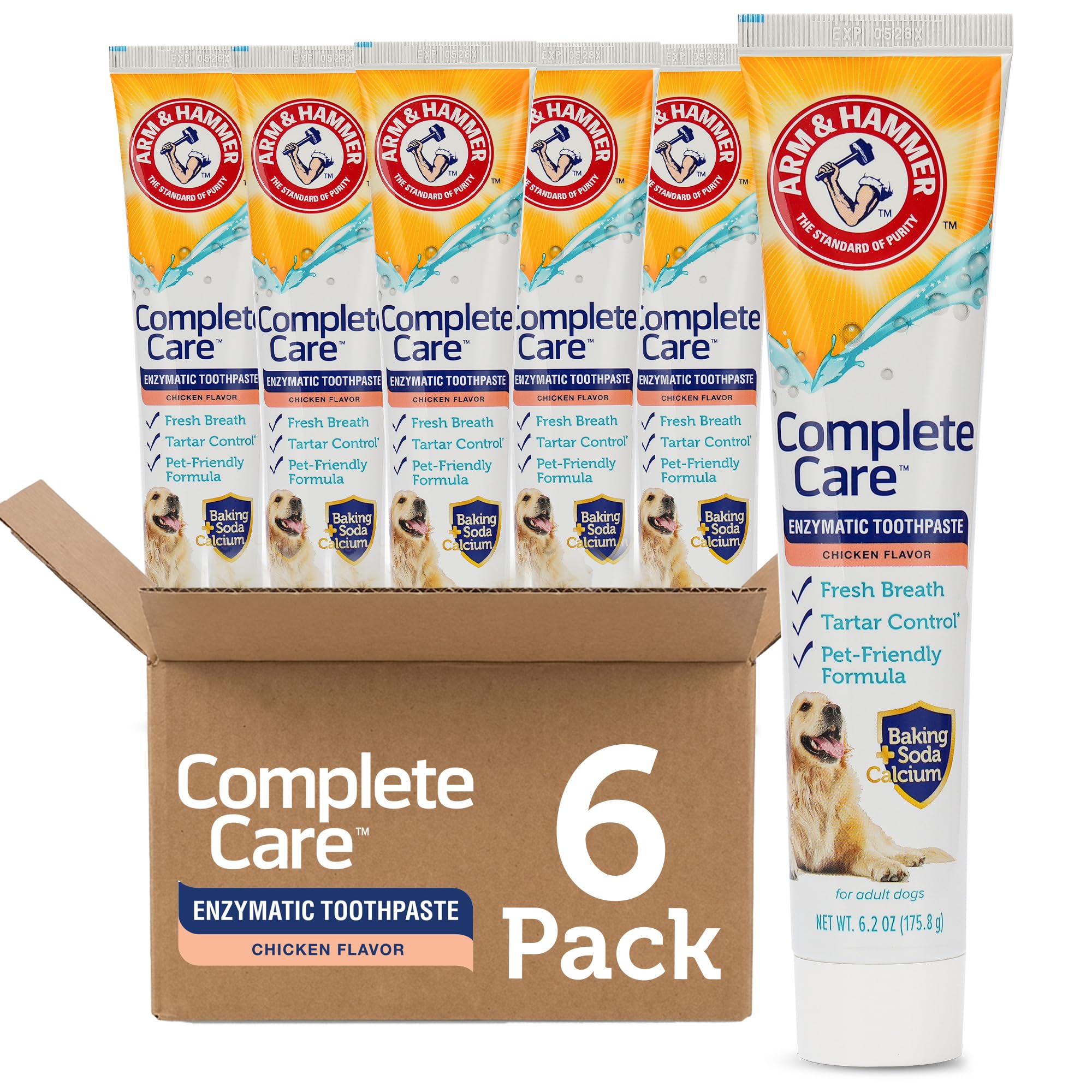 Arm & Hammer Complete Care Enzymatic Dog Toothpaste 6 Pack