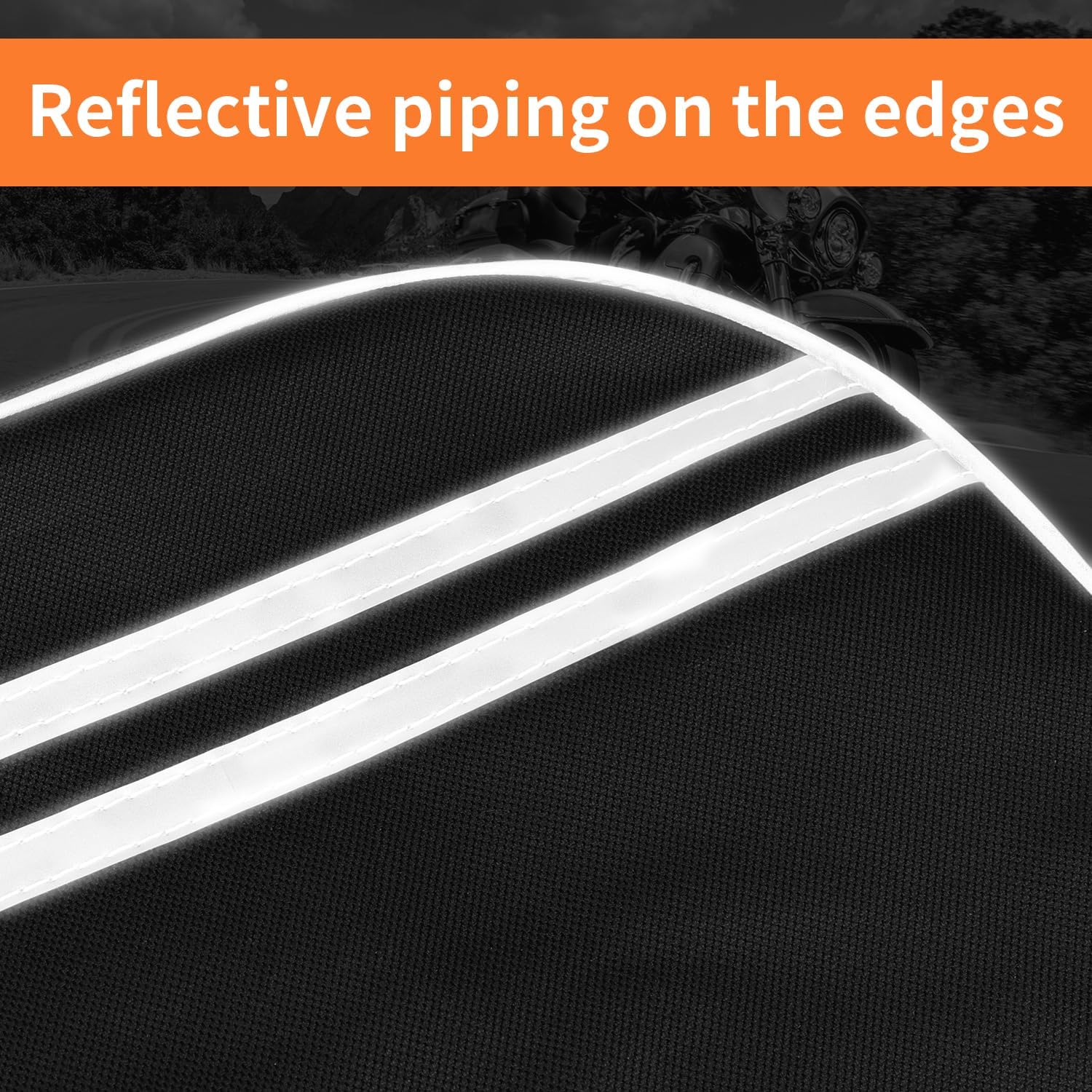 AUFER Highway Crash Bar Cover Soft Lowers Chaps Leg Warmer bag With Tactical Military Water Bottle Pouch Compatible With For Harley Touring Street Glide Road King Road Glide Electra Glide 1980-2024