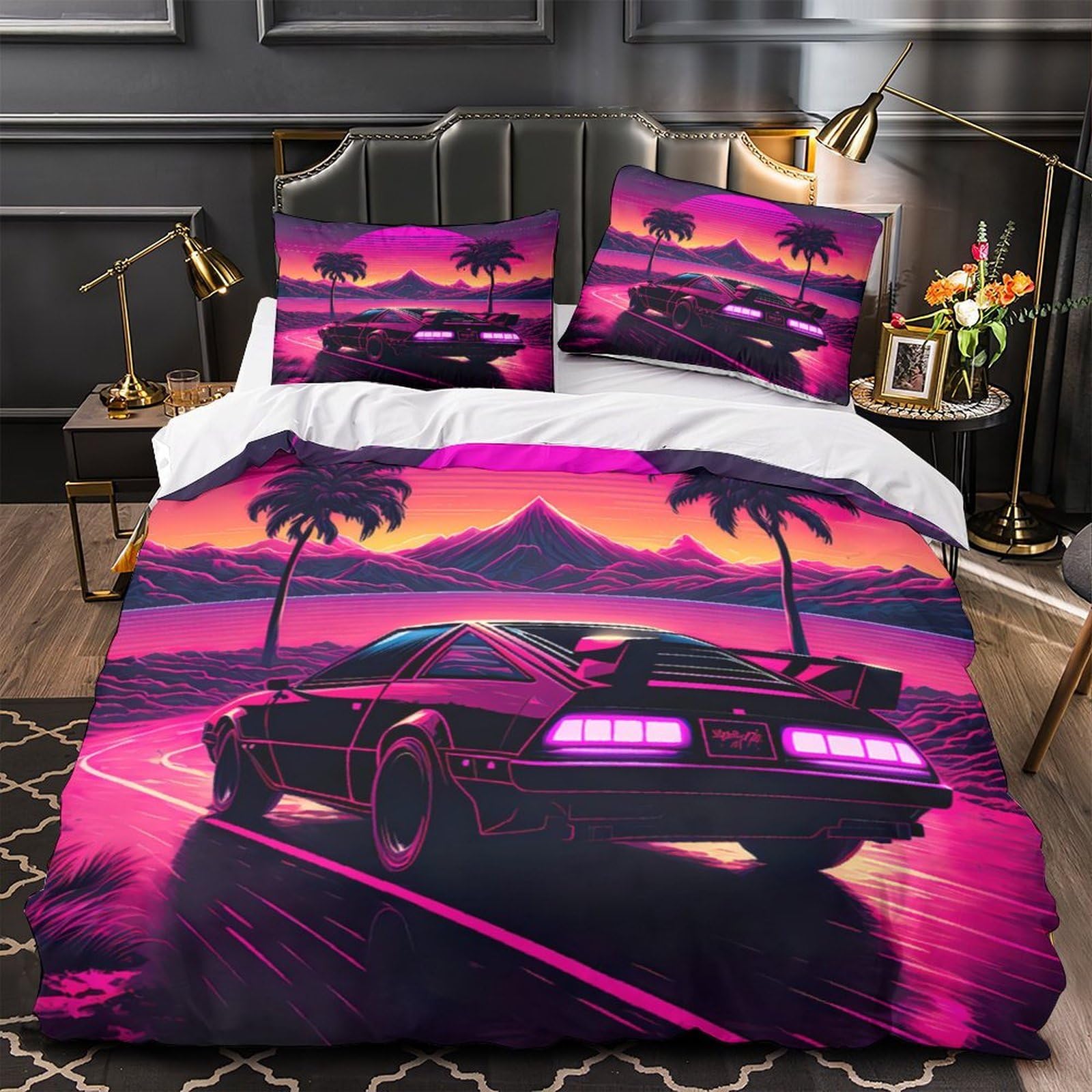 Parure de lit confortable hypoallergique pour voyageur King