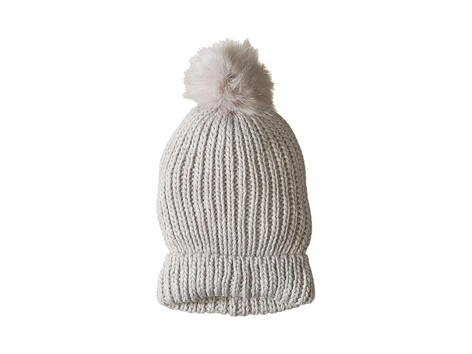 

Hat Attack Tonal Pom Hat w/ Interchangeable Pom (Light Grey) Caps, Gray