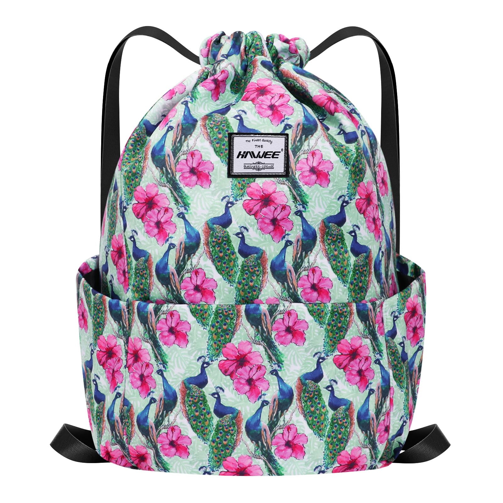 Impermeable Casual Mochila con Cordón Grande Deporte Bolso de Gimnasia Mochila de Cuerda Unisex para Mujer Hombre Vida Cotidiana Aire Libre Yoga Escuela Playa Nadar — view 30
