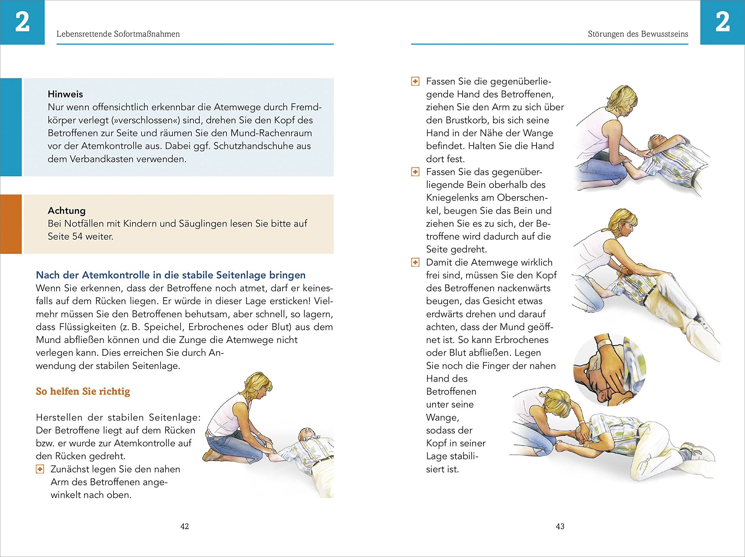 Erste Hilfe - Das offizielle Handbuch: Sofortmaßnahmen bei Babys, Kindern und Erwachsenen - Mit den internationalen Erste-Hilfe-Richtlinien - Überarbeitete und aktualisierte Neuauflage