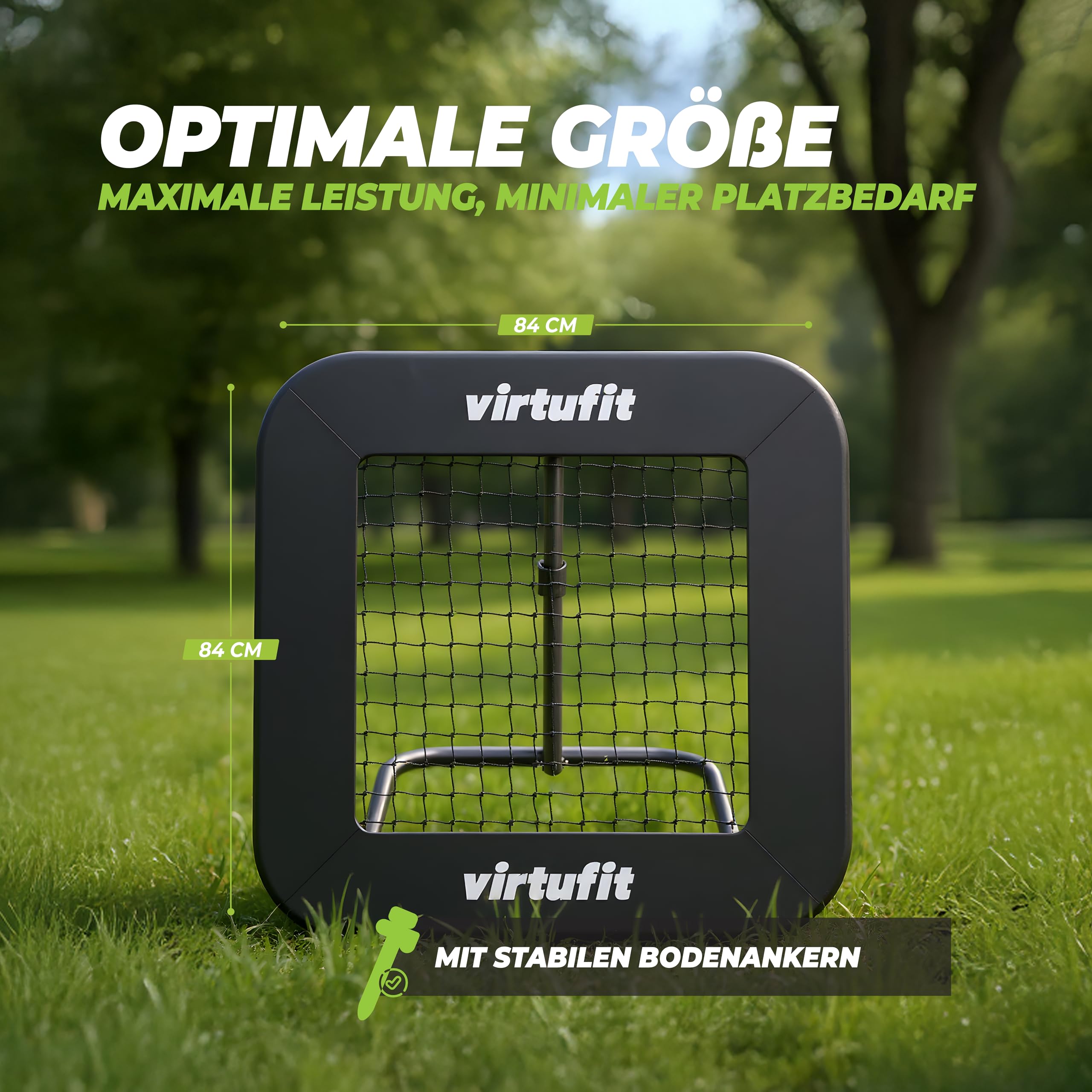 VirtuFit Fußball-Rebounder Serie – verstellbar & klappbar – ideal für Kindertraining & Technikübungen