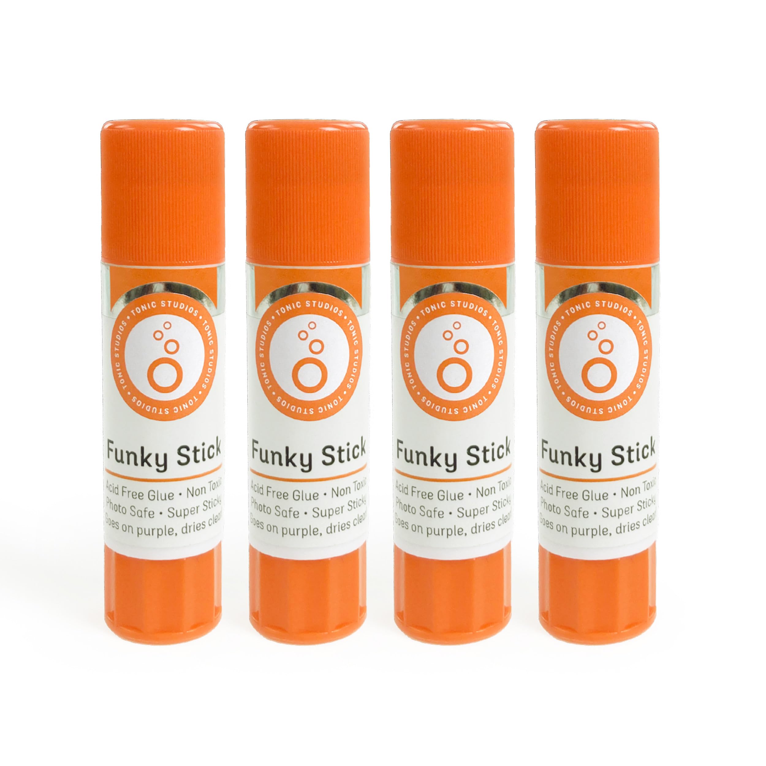 Tonic Studios - Adhesives - Funky Stick 8g | Glue Stick (Pack of 4)