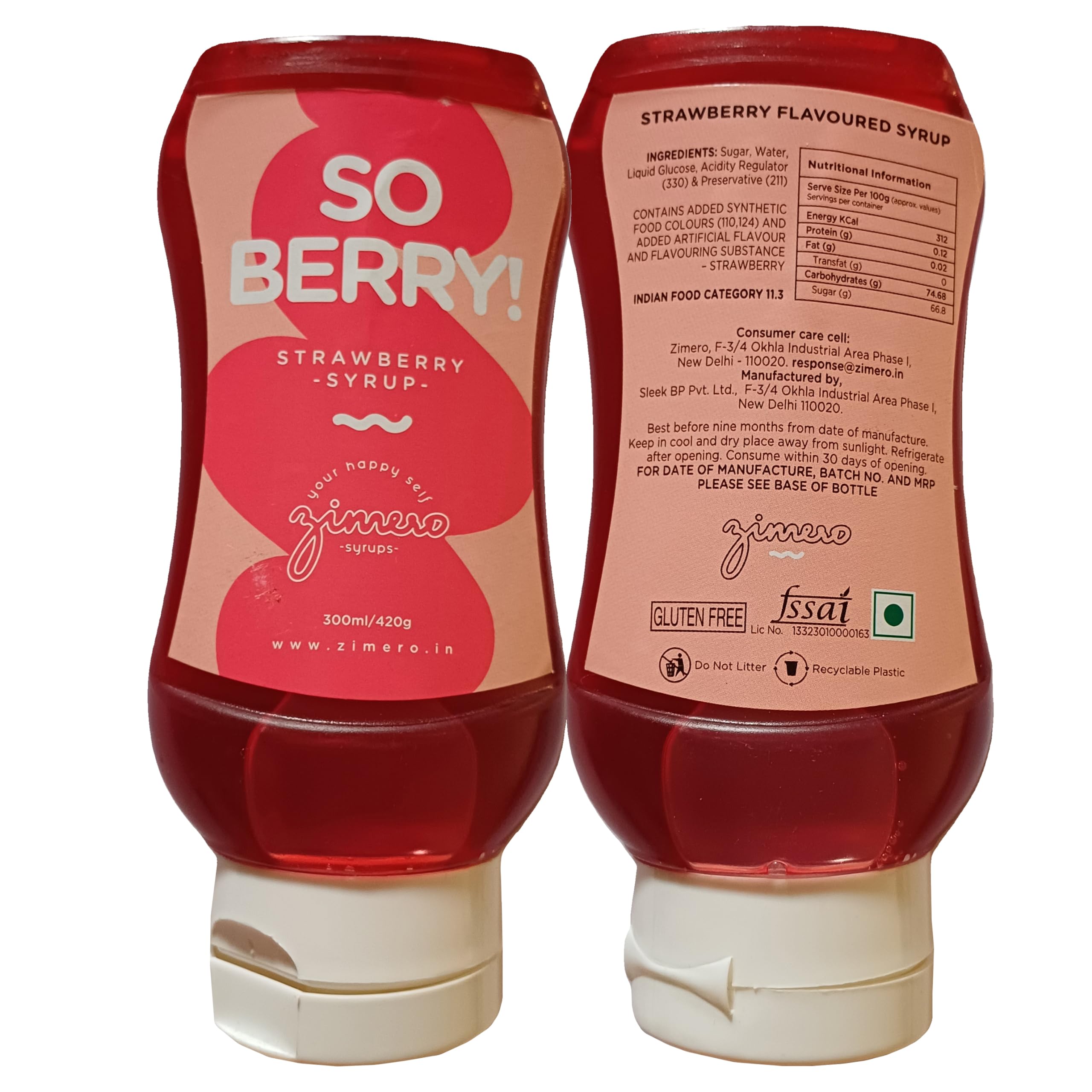 aspkom Zimero Strawberry Syrup (300Ml, Pack Of 1): Berry Fruit Mocktails, Milkshakes, Strawberry Flavored Syrup For Drinks & Ice-Cream Desserts, Strawberry Flavored Concentrate (B0D7QG22BK) Amazon Price History, Amazon Price Tracker