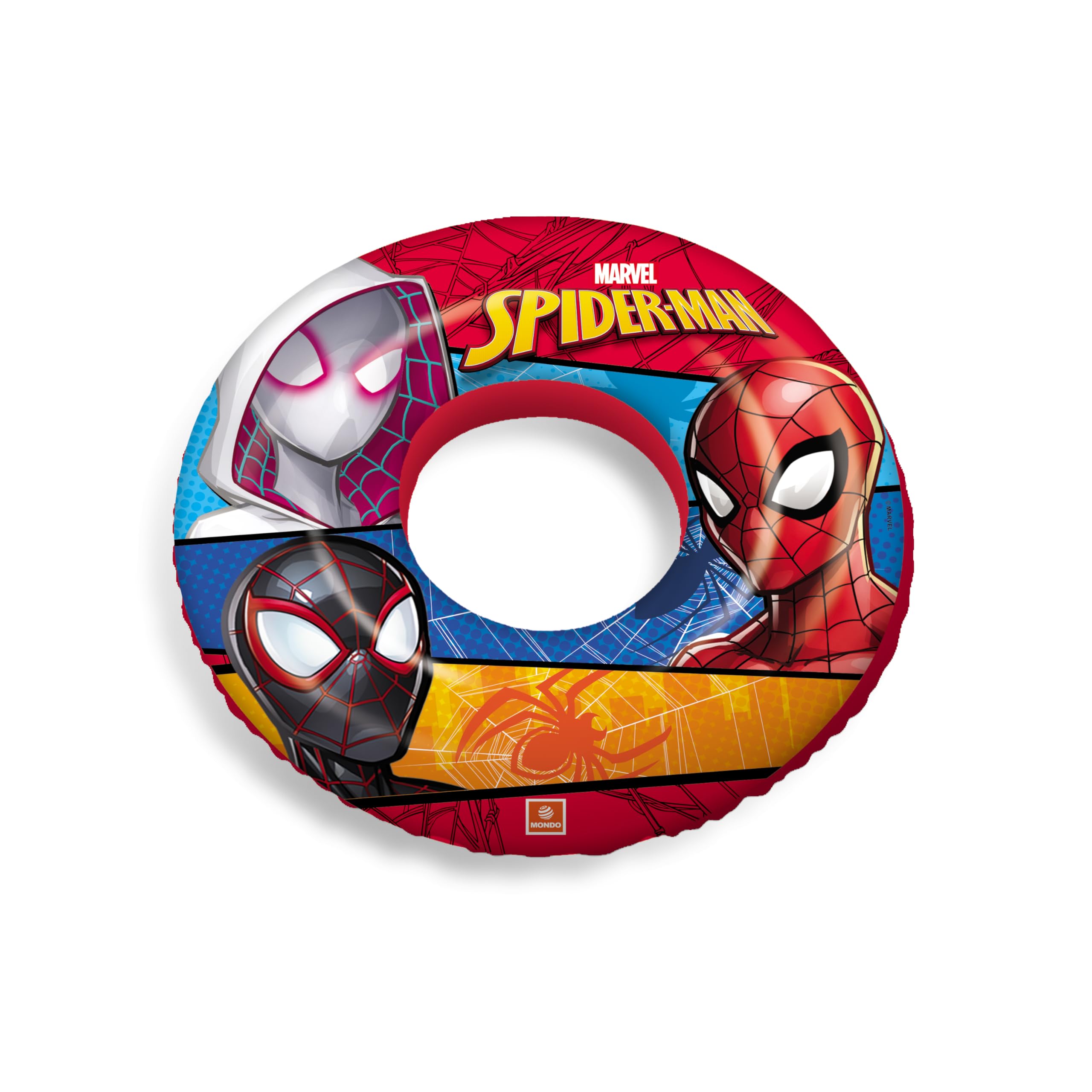 Mondo Toys Spiderman Swim Ring – Inflatable Donut‑Style Pool Float for Kids – Model 16928
