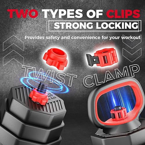 Miniatura 6 de KeppiFitness Adjustable Dumbbell Set, 30507090 lb Free Weight Set with Connector Bar, 4 in 1 Workout Gear with Dumbbell, Kettlebell, Barbell, Push