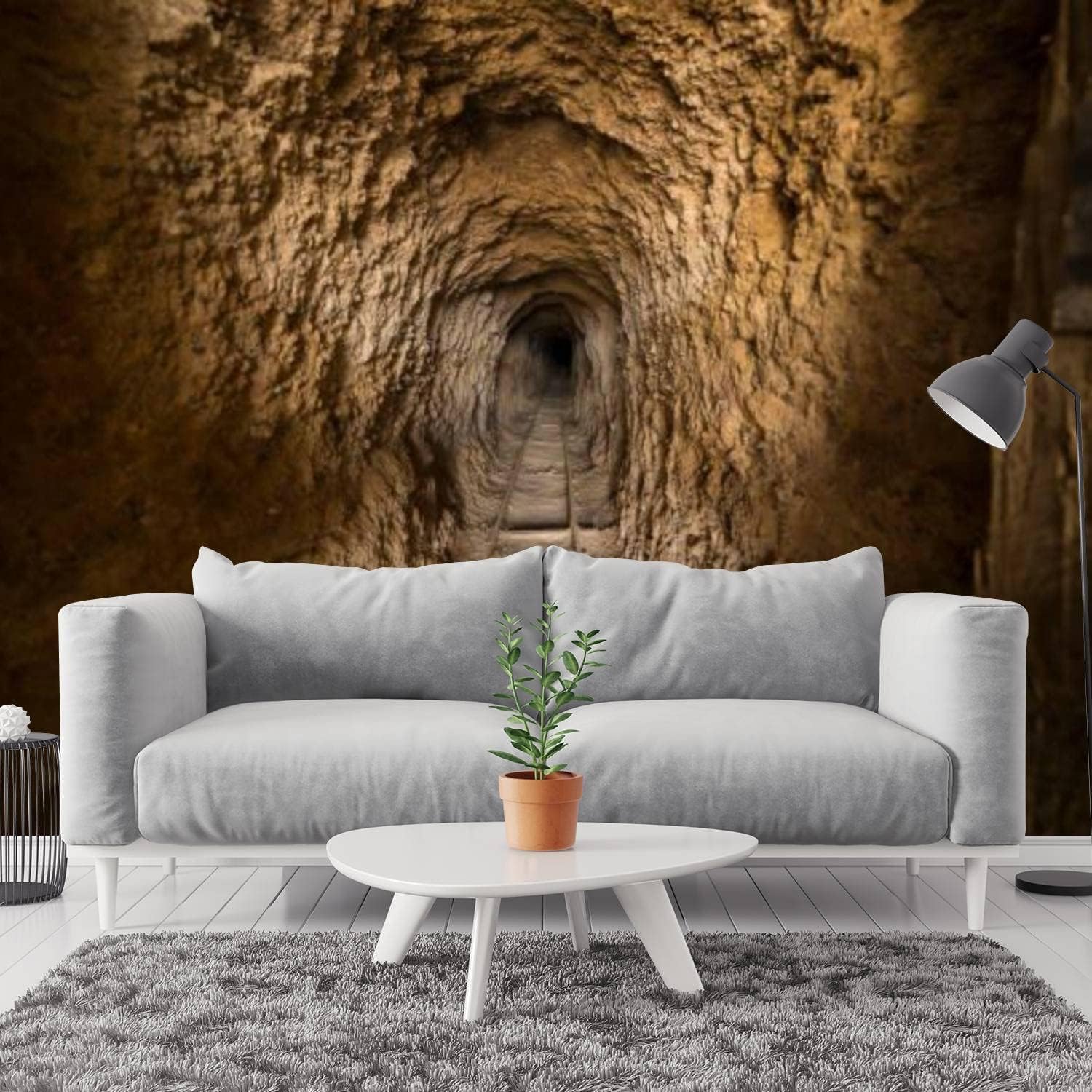 Panoramiczny krajobraz tapeta z włókniny tunel plakat Trompe l'oeil Mural 3D sztuka dekoracja ścienna salon sypialnia 350x250 cm 2854b