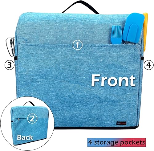 Miniatura 3 de TORISING Funda a prueba de polvo para batidora de pie, con bolsa organizadora para mezcladora Kitchenaid, múltiples bolsillos para varios accesorios