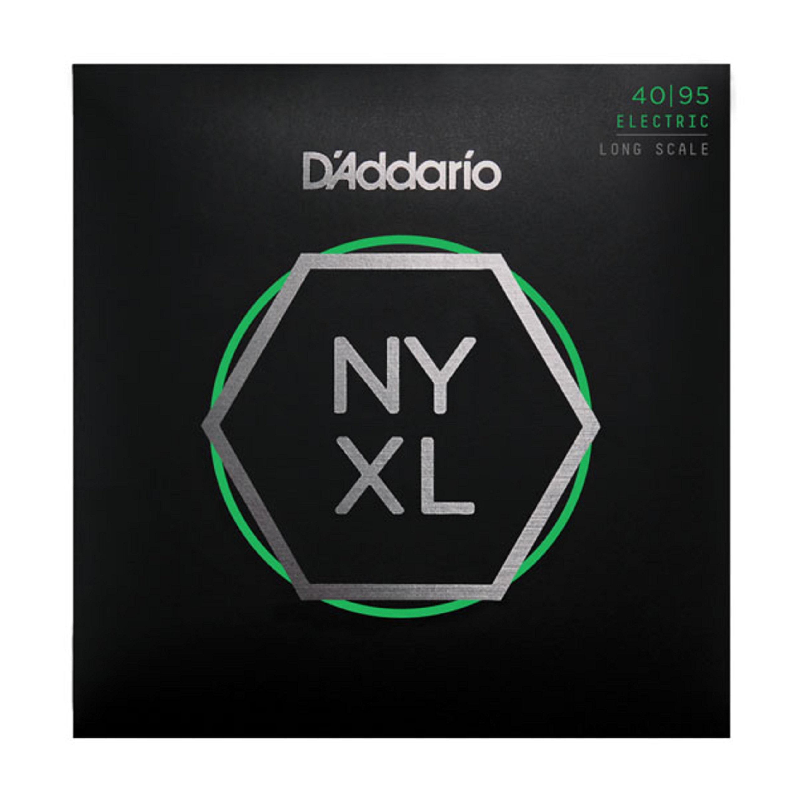 D'Addario NYXL4095 Nickel Wound Bass Guitar Strings, Super Light, 40-95, Long Scale