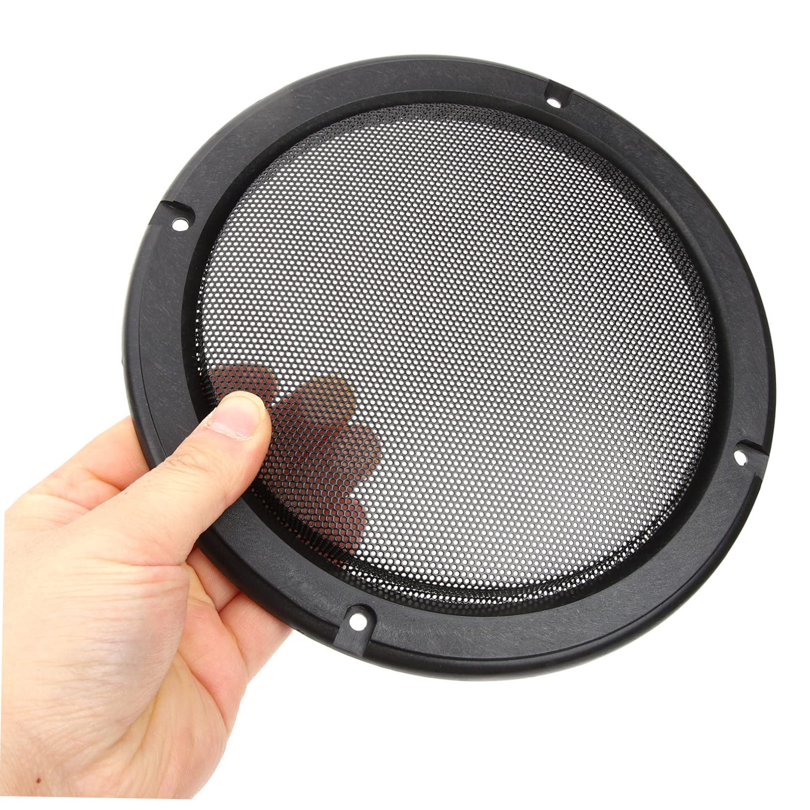 Happyyami 2pcs Car Speaker Mesh Cover Audio Net for Subwoofer and Car Speakers Easy Installation Decorative Grills for Home and Vehicle