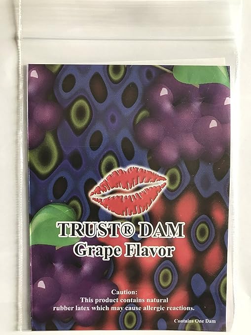 Trustex Latex Dams Dental Dams Grape Flavor 12 count Health & Household