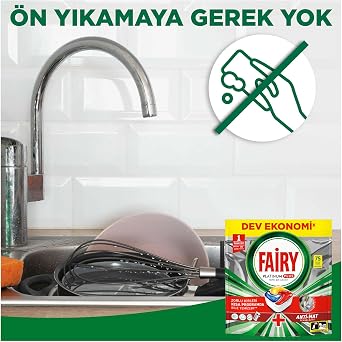 Fairy Platinum Plus Bulaşık Makinesi Deterjanı Kapsülü/Tableti 75 Yıkama Limon Kokulu Özel Tasarım