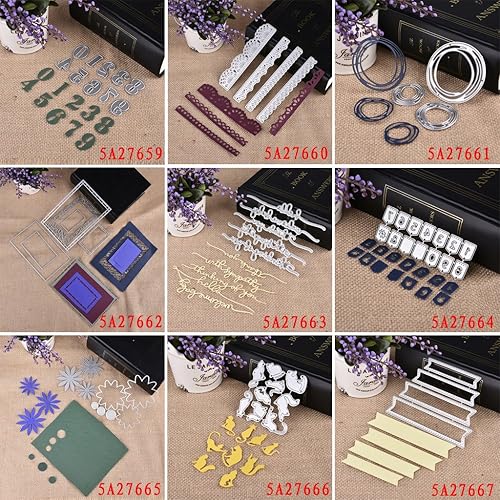 Miniatura 8 de Susada Plantilla de troqueles de corte de palabras creativas, álbum de recortes, álbum de recortes en relieve, tarjeta de papel para hacer tarjetas