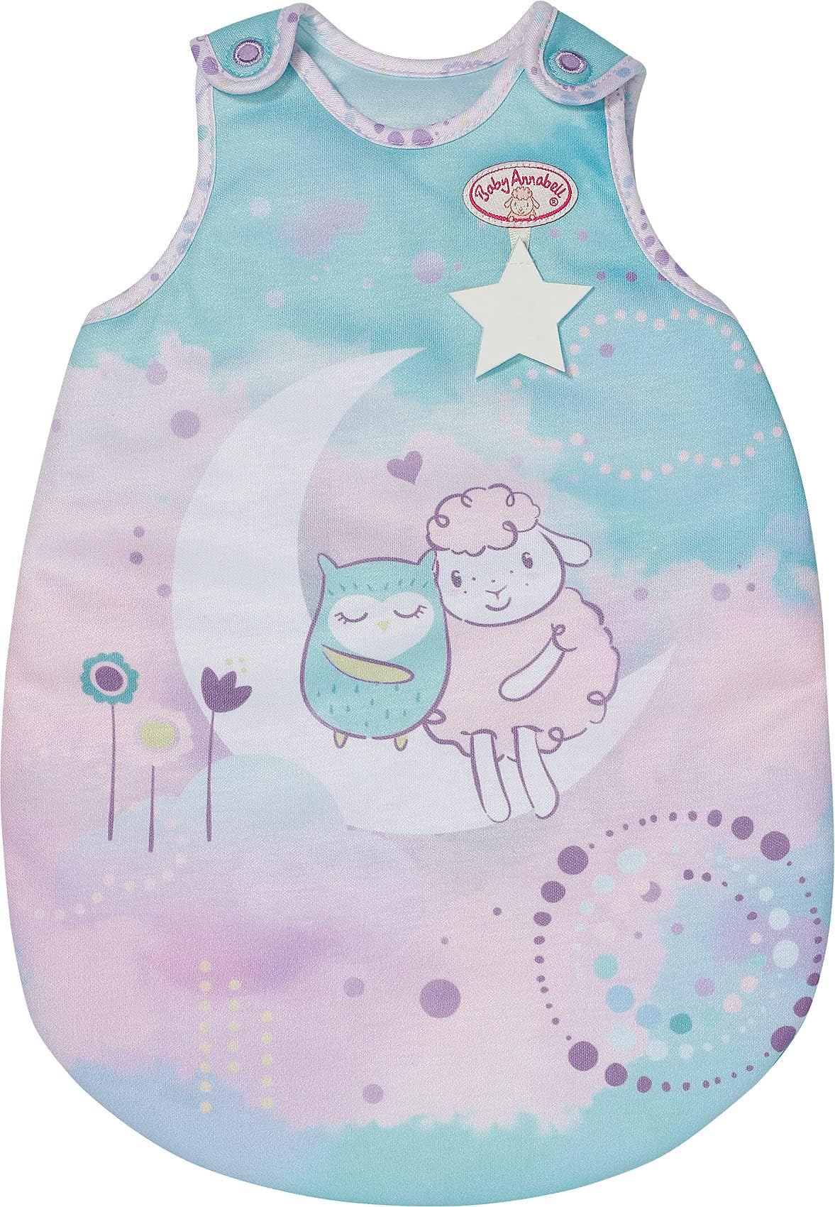 Baby Annabell Sweet Dreams Sleeping Bag - To Fit Dolls up to 43cm - Glow in the Dark Effect - Suitable for children aged 3+ years - 707135, Purple