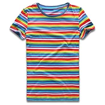 【SATIIIZ】Tosen Pigment Stripe Short Sleeve T-Shirt Tosen Pigment Stripe Short Sleeve T-Shirt - satiiiz