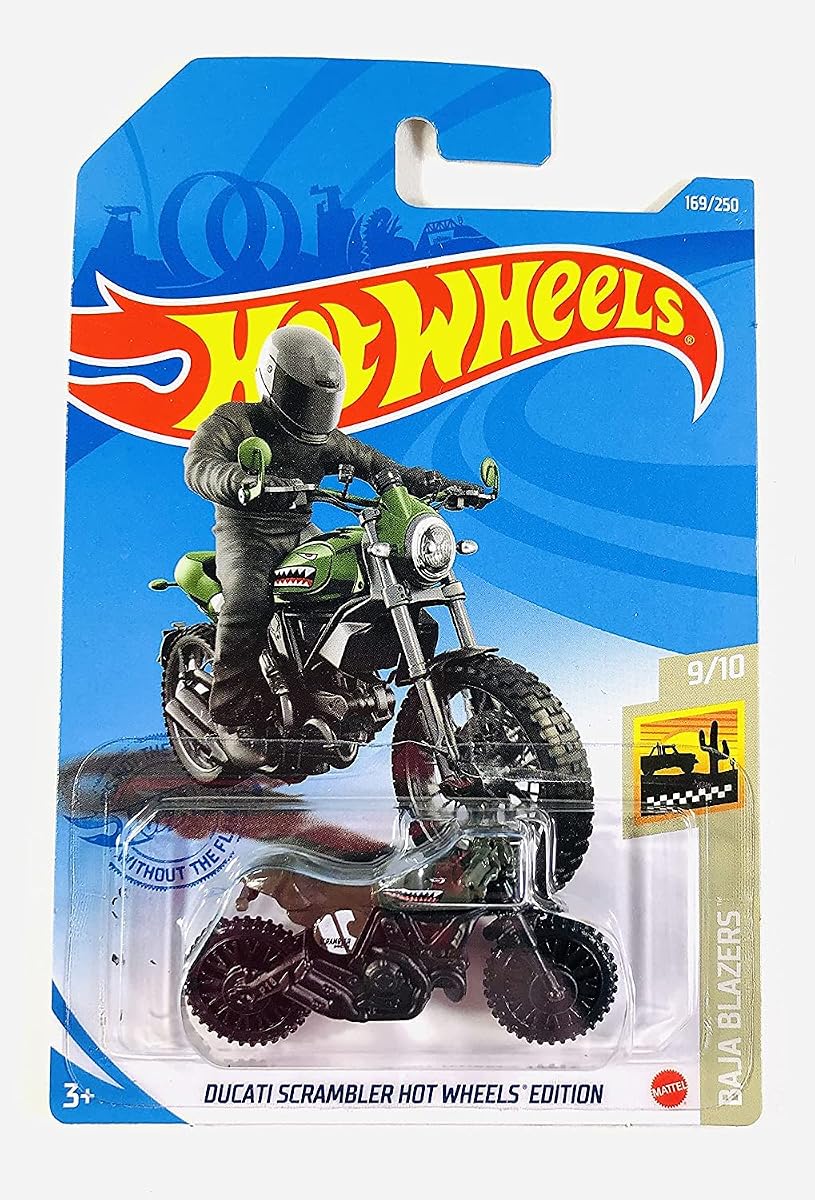 Hot Wheels 2021 - Ducati Scrambler Edición Hot Wheels - Verde - Tiger Shark - Baja Blazers 9/10