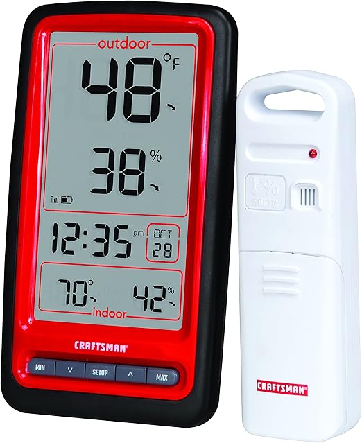 CRAFTSMAN Wireless Thermometer for Indoor/Outdoor