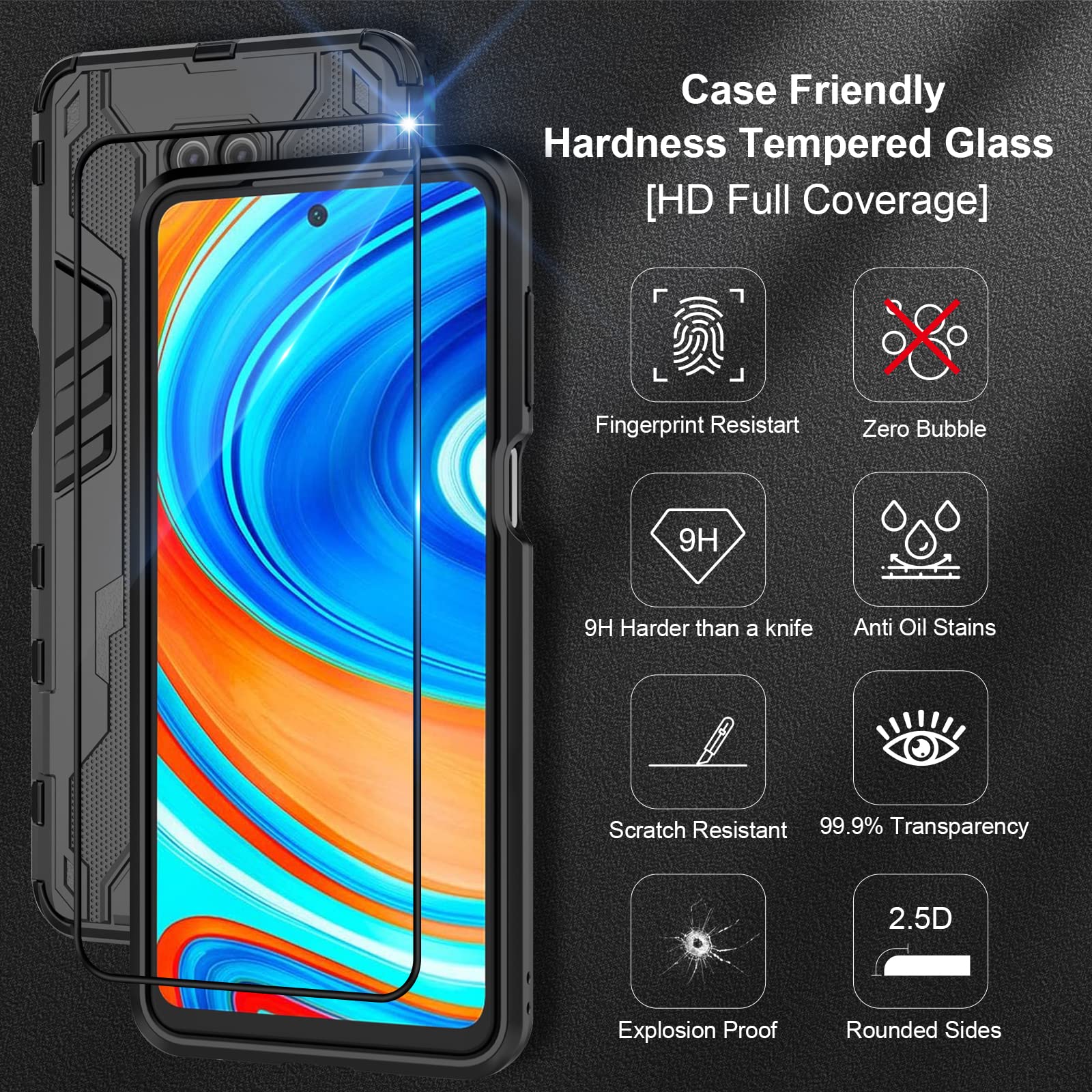 Funda para Xiaomi Redmi Note 15 Pro 5G, Carcasa Antigolpes con Soporte anular metálico, Case Protectora de Grado Militar, Azul — view 506