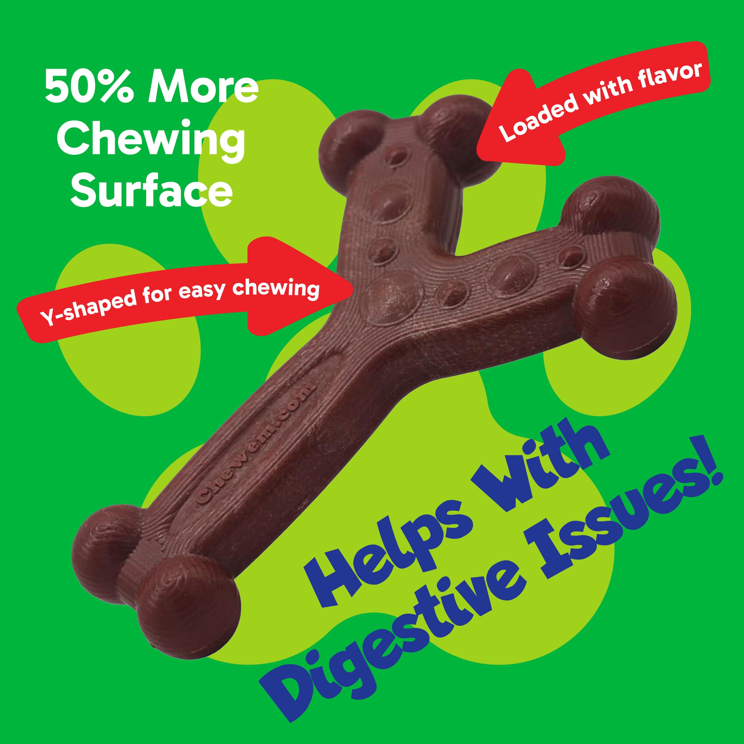 Amazon | Chew'ems 丈夫な犬用噛むおもちゃ アグレッシブな噛む